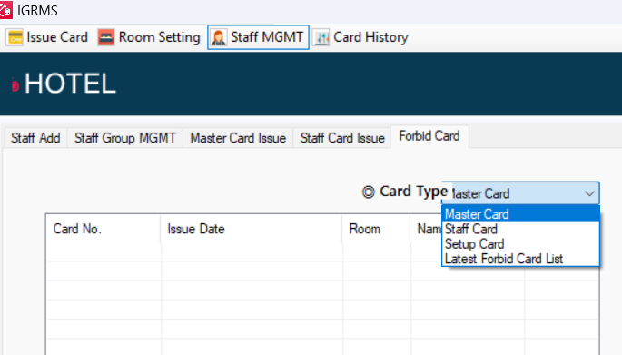 Renew Card Forbid Card drop down list.png