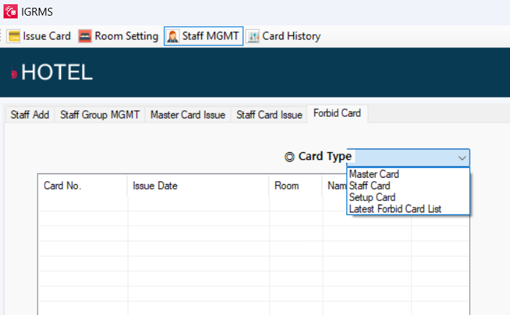 Forbid Card dropdown list.png